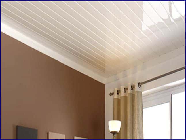 pvc false ceiling panel white creme decorative